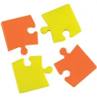 BI-Office Puzzle Whiteboard-magneten 6 x 6 cm Multikleur IM246023 4 Stuks