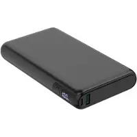 Platinet Powerbank 30000mAh, PD100W, QC, EV-batterij, 1400 laadcycli, zwart