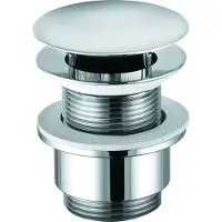 Kludi - Niet afsluitbare wastafel afvoerplug, chroom 1042805-00
