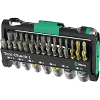 Wera Tool-Check 1 05049050001 Bitset 32-delig Plat, Kruiskop Phillips, Kruiskop Pozidriv, Inbus, Binnen-Torx, Torx BO Incl. ratel