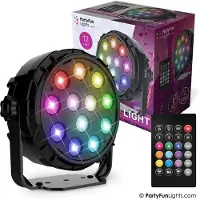 Partyfunlights - 12 LED - PAR - USB - Disco Lamp - met afstandsbediening