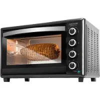 Cecotec Bake&Toast 4600, zwarte draaitafeloven, 46 liter, zwart, vrijstaand, met draaifunctie, 2000 W
