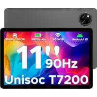 Doogee Tab A9 Pro+ - Tablet - 30GB RAM (6GB+24GB) - 128GB ROM（TB/TF）- 11Inth 90Hz HD+ - 8580mAh - Android 15 - Unisoc T7200 - Dual Speakers - Grijs