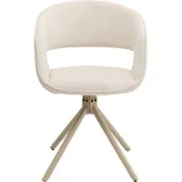 Kare design Draaistoel met armleuningen Gina beige