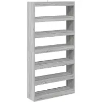 vidaXL Boekenkast Grijs Sonoma 100 x 30 x 198 cm Bewerkt hout
