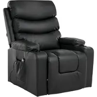 Beliani ETER - Relaxfauteuil elektrisch - Zwart - Kunstleer
