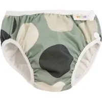 Imse Vimse Vimse Green Shapes - Wasbare Zwemluier - M | 7-10 kgs - OEKO-TEX - Bewegingsvrijheid - Drukknopen