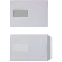 Viking Enveloppen Met venster C5 229 (B) x 162 (H) mm Zelfklevend Wit 90 g/m² 50 Stuks