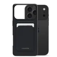 Mobilize Rubber Gelly Card iPhone 17 Pro Hoesje Zwart