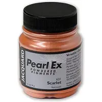 Jacquard pigment speelgoed Pearl Ex 14 gr oranje rood creatief.