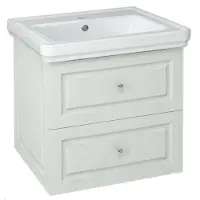 Sapho Violeta Wastafelonderkast 53,5x52x42,5cm, mat wit