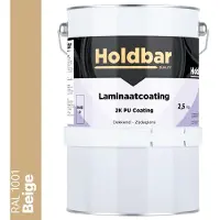 Holdbar Laminaatcoating Beige (RAL 1001) 2,5 Kg - Laminaat Verf - Vloerverf - Alle Kleuren - Krasvast - UV-bestendig - Vergeelt niet - Gemakkelijk Schoonmaken - 2 Componenten