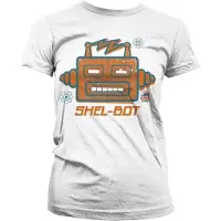Hybris The Big Bang Theory Dames Tshirt -M- Shel-Bot Wit