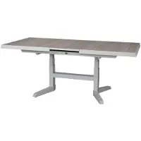 Oosterik Home Blue Valley uitschuifbare & verstelbare dining tafel mist grey L 143 - 183 x D 88 x H 51 - 75 cm