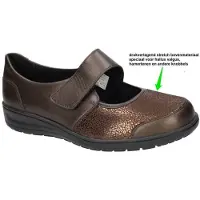 Solidus -Dames - brons - ballerina's & mocassins - maat 38.5