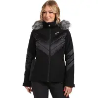 KILPI Lin, ski jas, plus size, dame, zwart