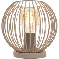 Eglo Lindero Tafellamp - E27 - Ø 20 cm - Zandkleur/Beige