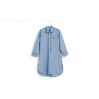 HAY Nachthemd Unisex Fineline Long Nightshirt Blue-S / M