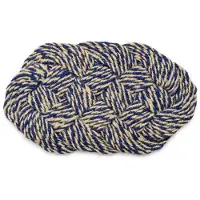 HAY Coco deurmat 40x80 cm Swirl blue-off white