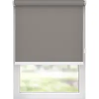 MotionBlinds Draadloos Elektrisch Verduisterend Rolgordijn – Grijs – 120x190 cm - Slimme bediening