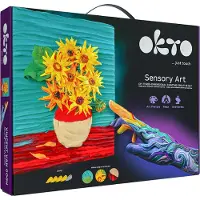 Okto - 3D kunstwerk - Sensory Art - Vincent Van Gogh - SunFlowers - klei artist