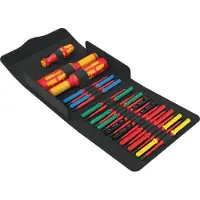 Wera 05006633001 23-delige Kraftform Kompakt VDE Safe-Torque Speed Schakelkast Set 1 Wisselklingenset In Etui