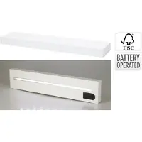 H&S Refurbished | Home&Stylingcollection-wandplank-met LED-verlichting-wit-60 cm