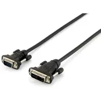 Equip 118943 video kabel adapter 1,8 meter DVI-A VGA (D-Sub) Zwart