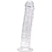 Power Escorts Transparante Realistische Dildo met Zuignap – 21,5 cm Inbrengbaar – N12184
