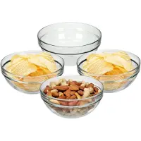 Luminarc 8x Schaaltje/kommetje van glas 14 cm - Serveerschalen
