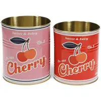 Rex London Voorraad Blikken Cherry set van 2 stuks