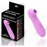 Power Escorts Oral Princess Luchtdruk vibrator - BR141 - Roze