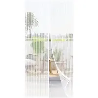 ForDig Vliegengordijn 235x95cm - Glasvezel A-kwaliteit - Luxe Deurhor Magnetisch - Horgordijn – Hordeur - Wit