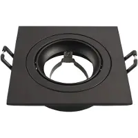 LEDVION - 1X LED Inbouwspot Sevilla - Zwart - Ø92 mm - GU10