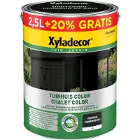 XYLADECOR Color houtbeits tuin 2,5 l + 0,5 l - Houtskool