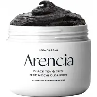Arencia Black Tea & Yuzu Rice Mochi Cleanser – 120g – Milde Gezichtsreiniger met Zwarte Thee & Yuzu