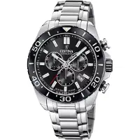 Festina Chronograaf Keramiek collectie Armbandhorloge, quartz, heren, stopwatchfunctie, keramische lunette, Swiss Made