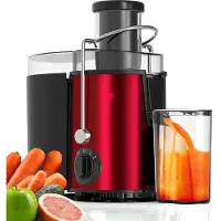 Capida PJ19001 Juicer - Sapcentrifuge voor Groenten & Fruit - Juicers met 450ml Sapbeker en 1500ml Pulpreservoir - 3 Snelheden - 700W - Rood