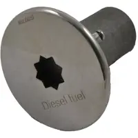 VETUS Diesel Fuel Winch Deck Filler Zilver 87 mm