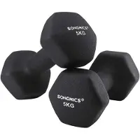 Songmics Set van 2 verstelbare dumbbells, Zwart / Stijl 1
