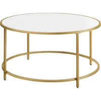 Vasagle Ronde salontafel met metalen frame
