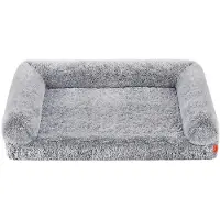 Feandrea FluffyHug hondenmand met afneembare hoes, XXL-formaat (122 x 85 x 24 cm) / Ombré-Grau