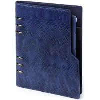 Kalpa 1016-75 Clipbook A5 Ringband Planner Croco Indigo 1 week per 2 paginas 2026-2027-2028