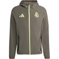 Adidas Trainingsjack 'Real Madrid Tiro 25 Competition Vis' neongeel / aardetinten