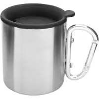 Tatonka Thermo Mok Karabijnhaak 250ml, thermosbeker, zilver