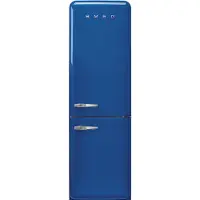 Smeg Koelkast Retro Vrijstaande ijskast Koelkast, Jaren 50, Koel-vriescombinatie, Vrijstaand , Positie scharnier: Rechts, Blauw