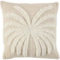Bazar Bizar The isla palm cushion cover natural white