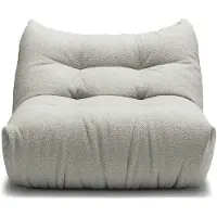 Decotique Mono Modulaire Bank - Fauteuils Bouclé Steam White - 11103112