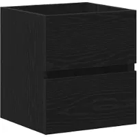 vidaXL Badkamerwastafelkast Zwart Eiken 41x38,5x45 cm Bewerkt Hout