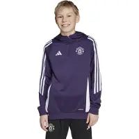 Adidas Manchester United Track Hoodie 2025-2025 Kids Paars Wit | 164